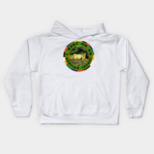 I Went On An African Safari Rhino Pair Kids Hoodie